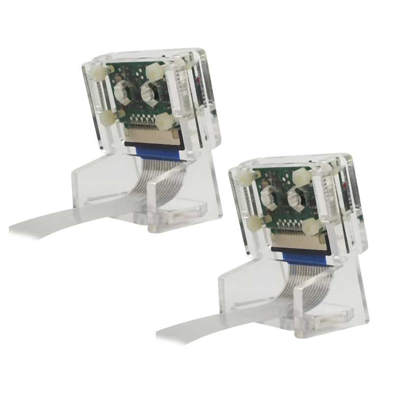 2X Ov5647 Mini Camera Acrylic Holder Transparent Webcam Bracket For Raspberry Pi 3 Camera