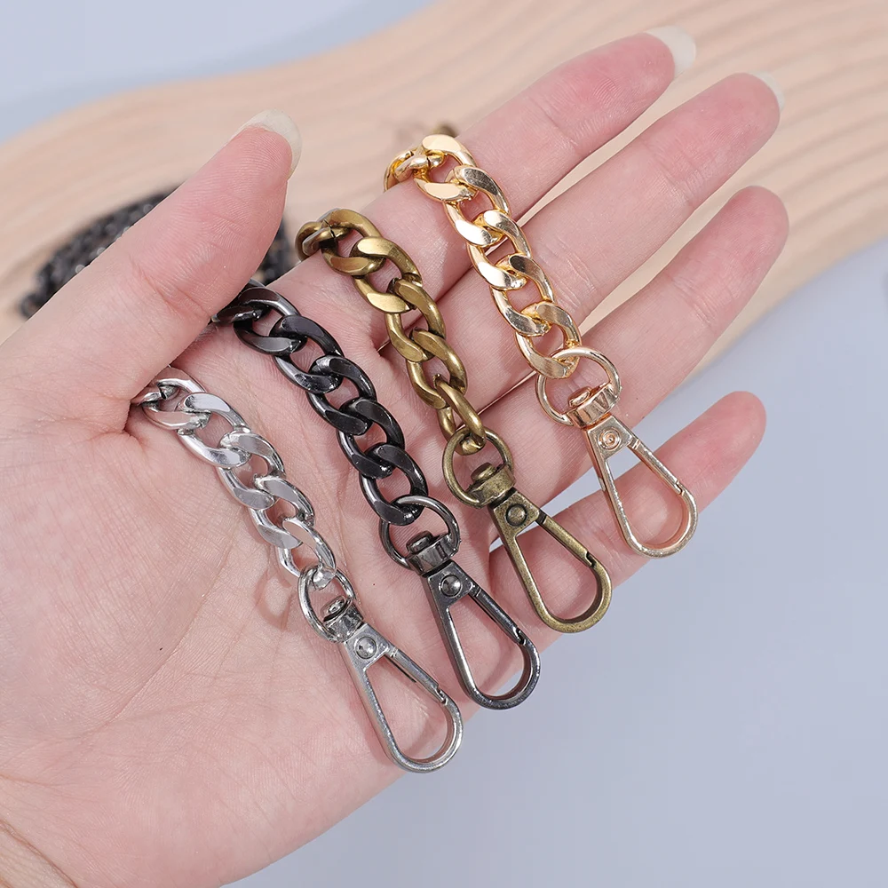 Metal Aluminum Bag Chain Strap Handle Shoulder Crossbody Handbag Bag Diy Metal Replacement Chains Bag Parts Accessories