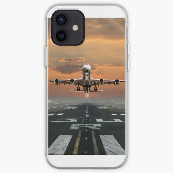 Airplane Takeoff Iphone Tough Case  Phone Case Customizable for iPhone 11 12 13 14 Pro Max Mini X XS XR Max 6 6S 7 8 Plus Dog