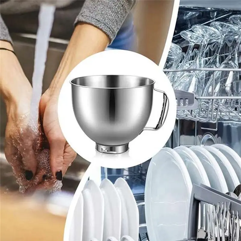 B02C-Citrus Juice Attachment Stainless Steel Bowl For Kitchenaid Stand Mixers (4.5QT/5QT) Attachment Reamer Dishwasher-Safe Part