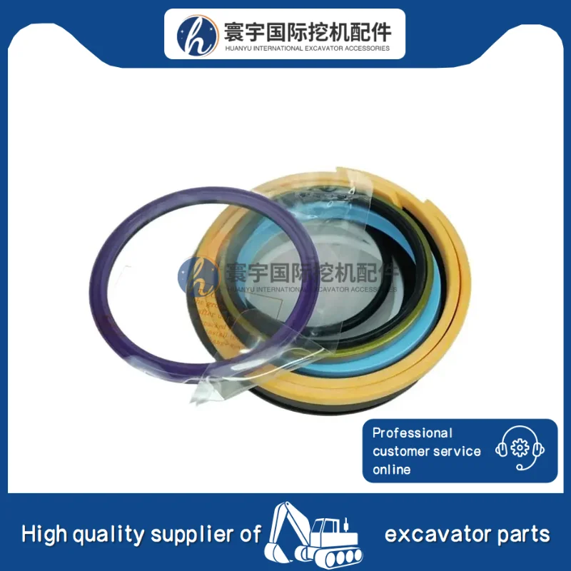 

Детали экскаватора 707-99-45230 707-99-38431 Комплект уплотнений гидравлического цилиндра ковша, совместимый с деталями экскаватора PC200-7 PC210-7