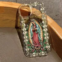 Saint Jesus Print Clear Phone Case For iPhone 16E 16 15 14 13 12 11 Pro 16Pro 14Pro 13Pro Max X XS Max XR SE2 7 8 Plus Cover