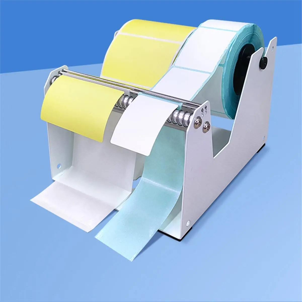 HGHO Universal Barcode Label Separator 10-120mm Tag Manual Label Distributor Machine - Thermal Sensitive Sticker Peeling Tool