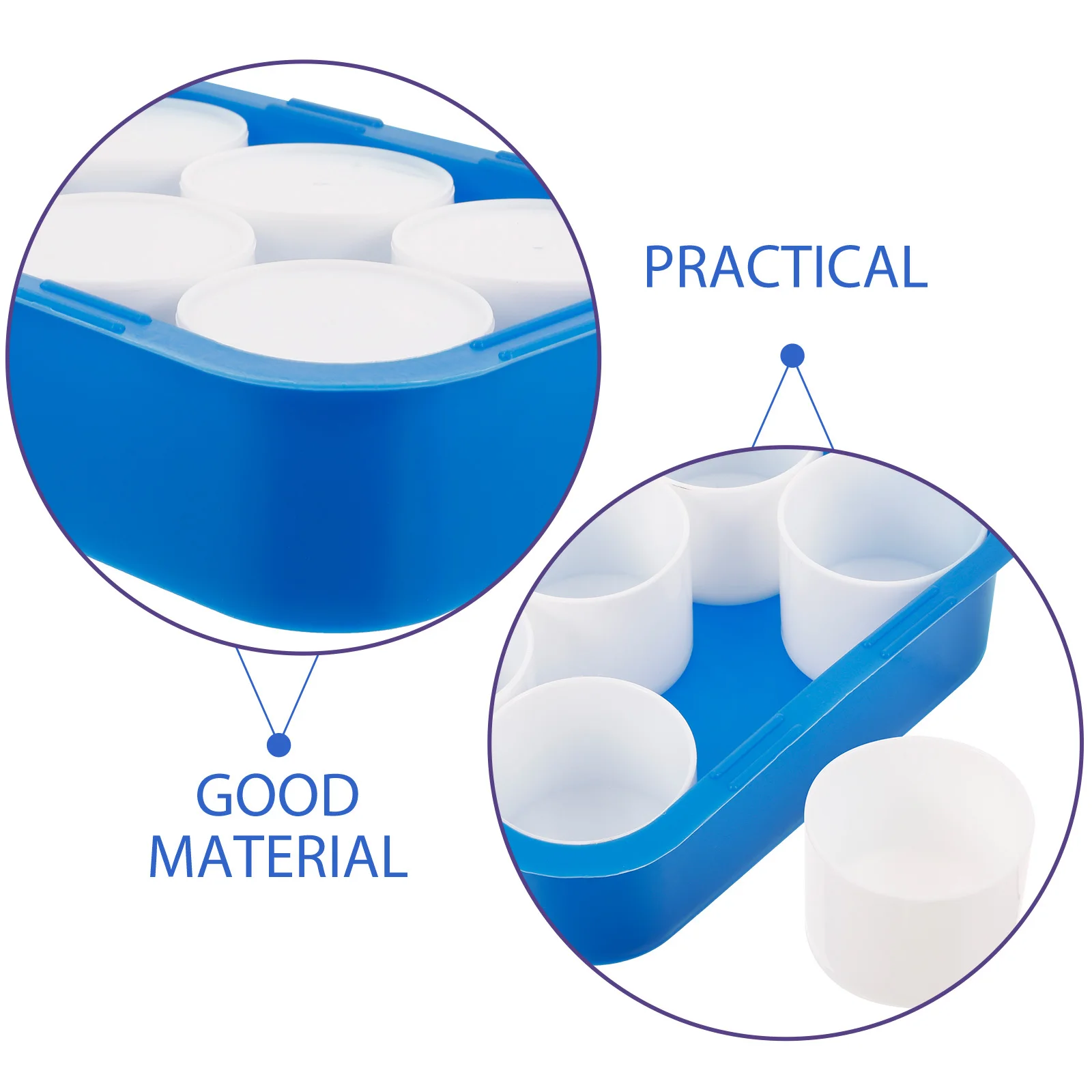 

1 Set Empty Watercolor Paint Box Plastic Portable Pigment Case For Mixing Acrylics Watercolors Art Painting Diy Color Storage