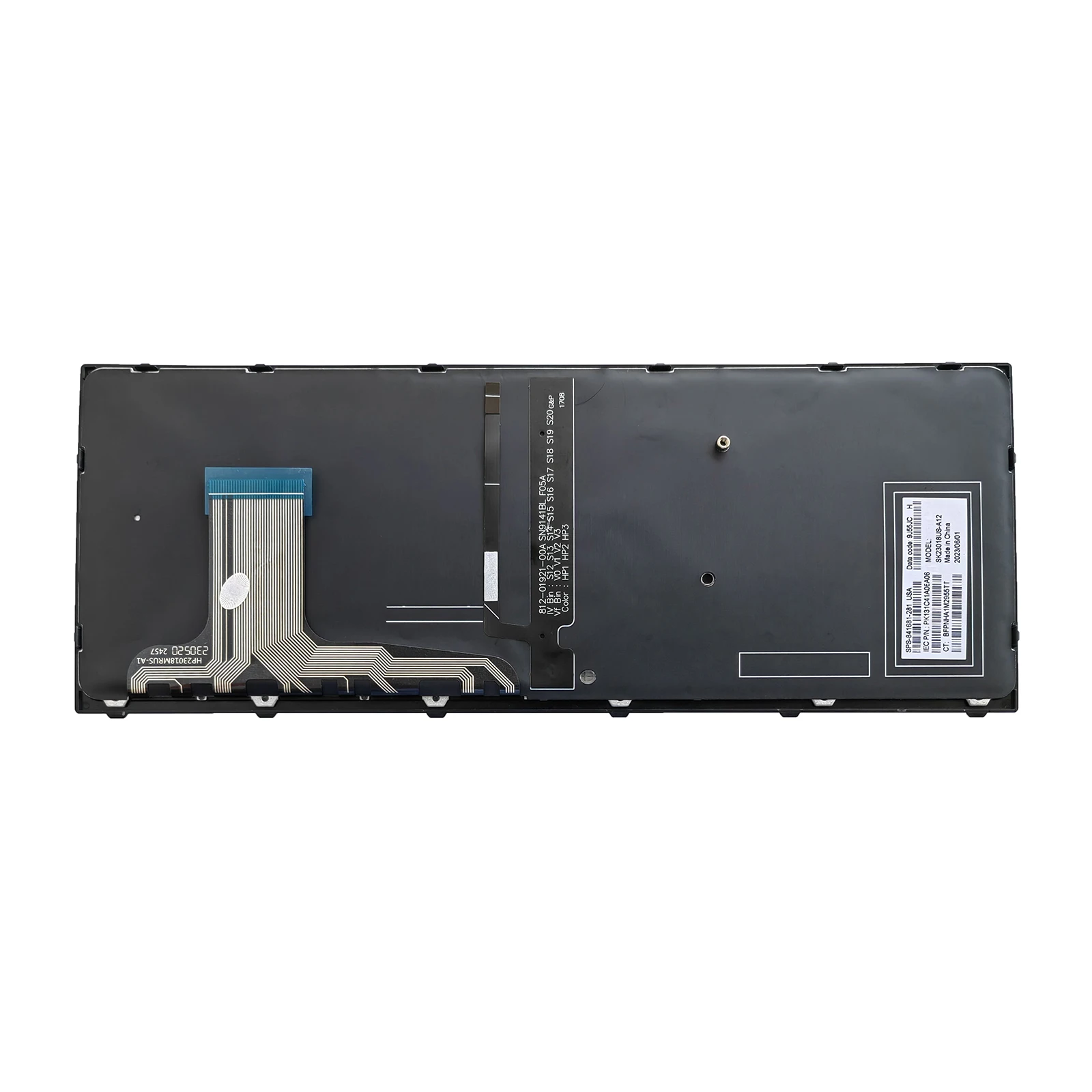 US Laptop Keyboard for Hp ZBook Studio G3 G4 841681-261 841681-031 841681-FL2 no pointer with backlight gray Frame