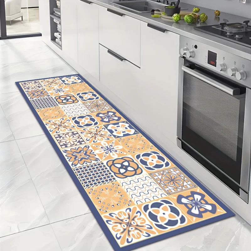 

VIKAMA Kitchen-Specific Diatomite Rug Water And Oil Resistant Wipeable Non-Washable Mat Absorbs Water And Oil Anti-Slip Carpet