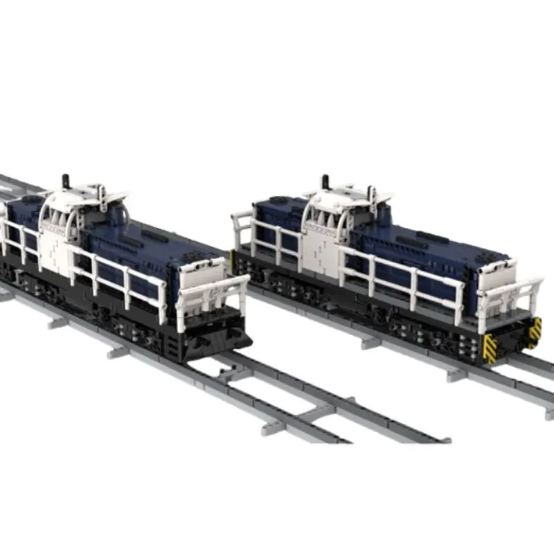 مكعبات بناء قطار البضائع التي تعمل بالطاقة MOC - قاطرة بمحرك 1850 قطعة، مجموعة نماذج شحن متقدمة للأطفال البالغين