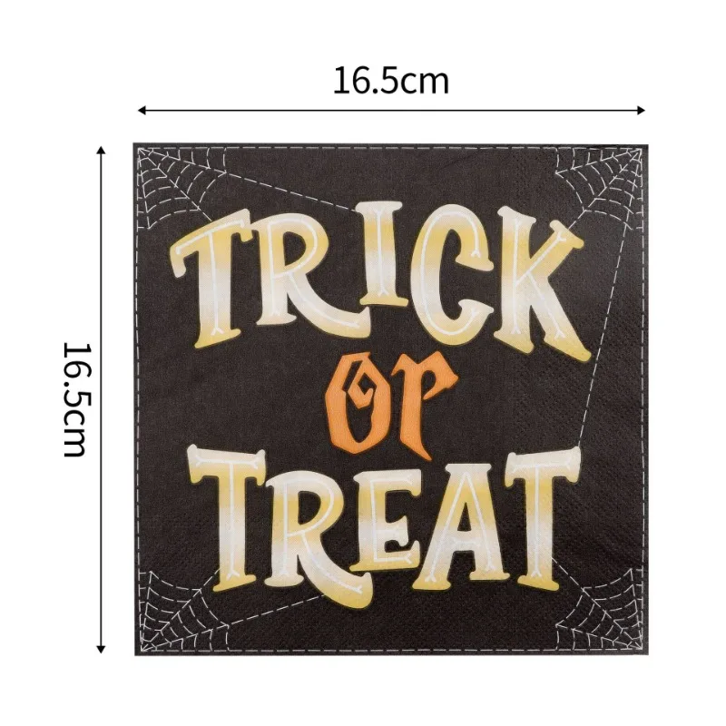 20 قطعة 25/33 سنتيمتر 2رقائق هالوين الكرتون المطبوعة المناديل جو الحفلات ورق تزيين الإبداعية جدارية ورقة DIY Decoupage ورقة