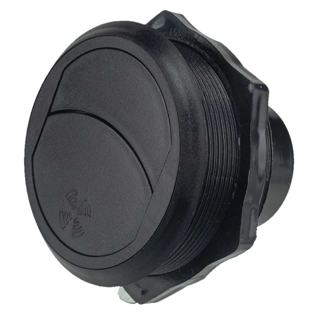 

ABS Long Type Air Conditioning Vent Outlet Black Diameter 82Mm 75Mm Thread Height 46Mm for Rv Bus Electric Car Caravan