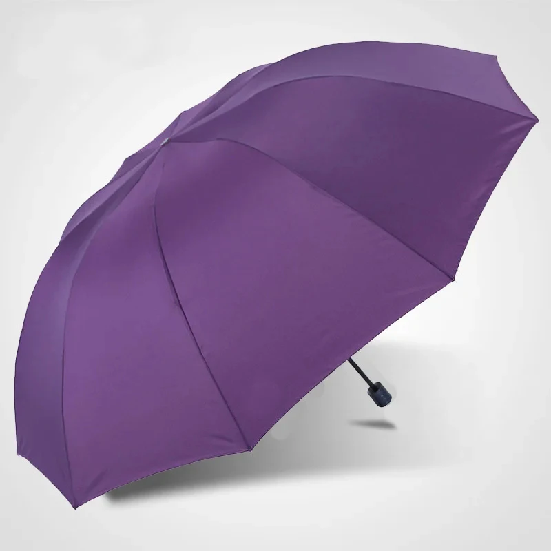 152CM Top-quality Umbrella Men Rain Woman Windproof Large Paraguas Male Women Sun 3 floding Big Umbrella Outdoor Parapluie image 4