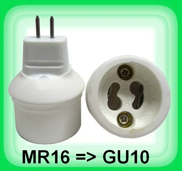 5pcs MR16 to Gu10 led lamp base converter light bulb holder Gu10 led socket adapter no convert electrical voltage