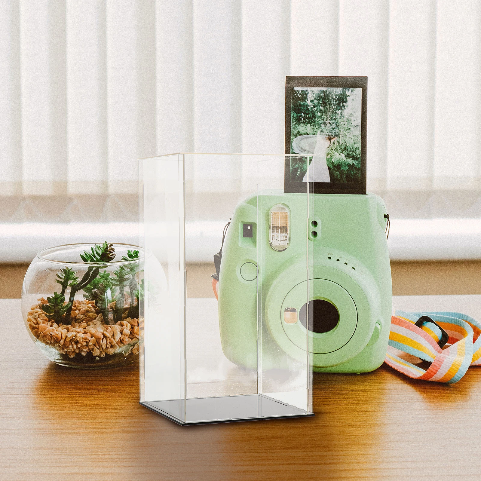 1pc Acrylic Display Box Clear Showcase Holder for Models Storage Gaming Accessories Transparent Container Square Case