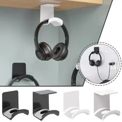 4 Types Universal Headphone Stand Holder Punch-free Desk Wall Mounted Headset Hanger Adhesive Headphones Display Rack Hook New