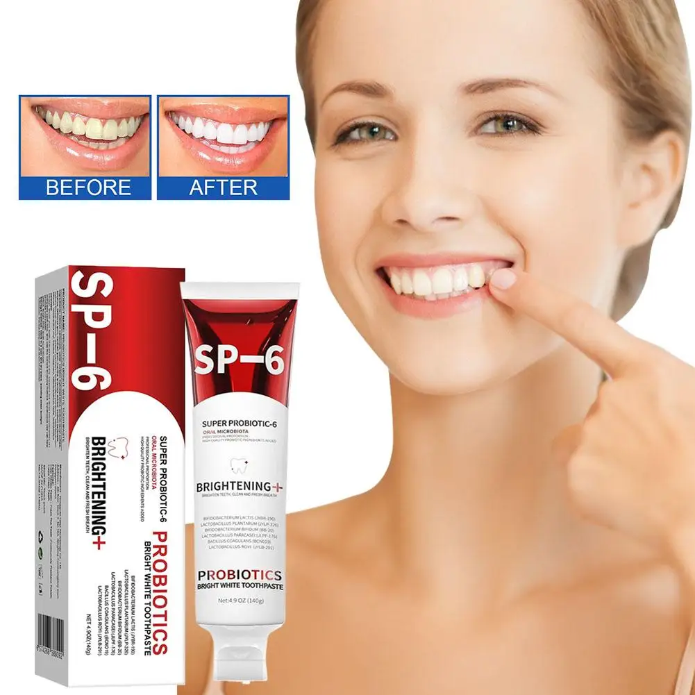 

140g Probiotic Toothpaste Whiten Tooth Remove Plaque Prevent dental caries Oral Hygiene Clean Fresh Breath Protect Gum tool