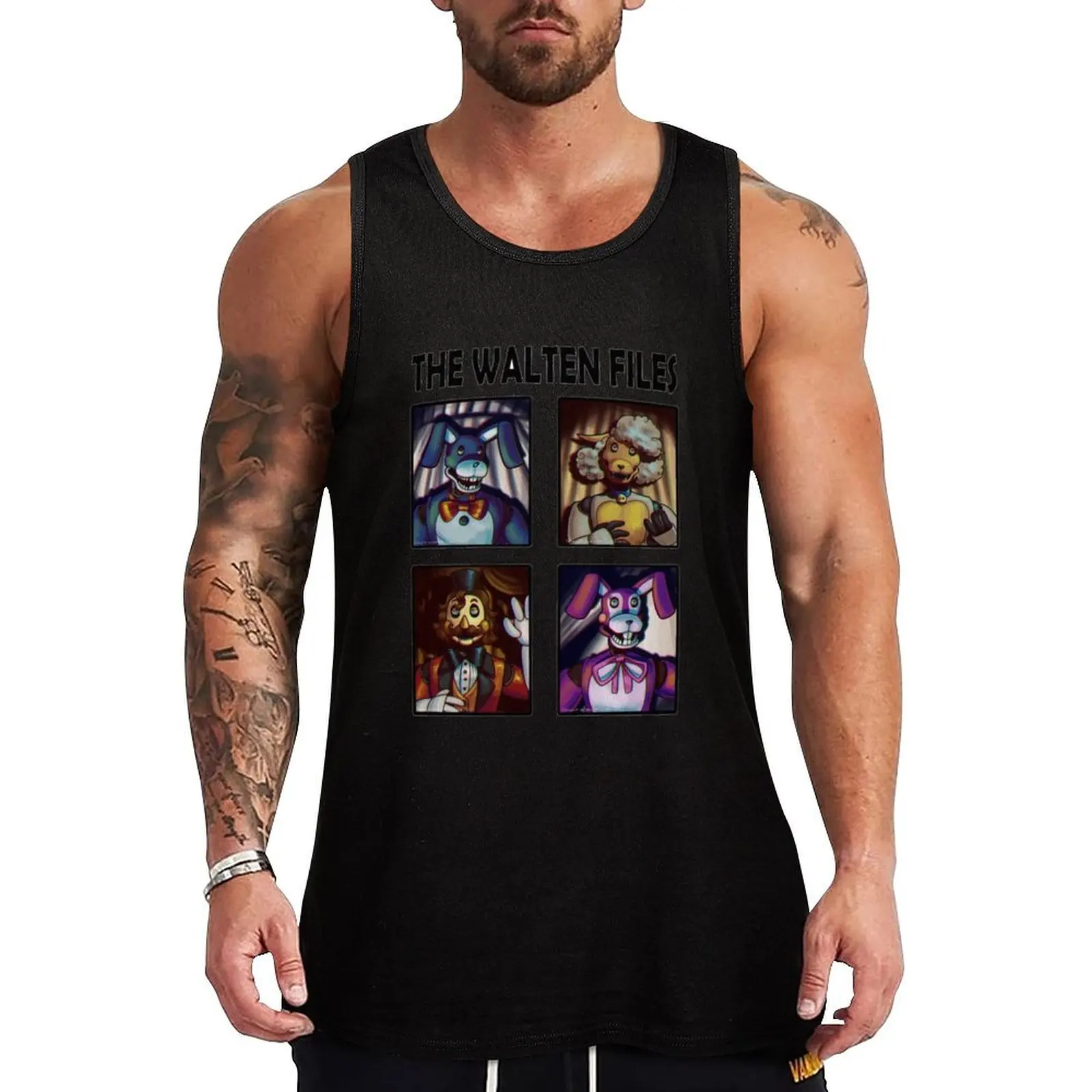 

The Walten Files Characters Tank Top Fitness men clothing singlets for men gym shirt man Men's clothing