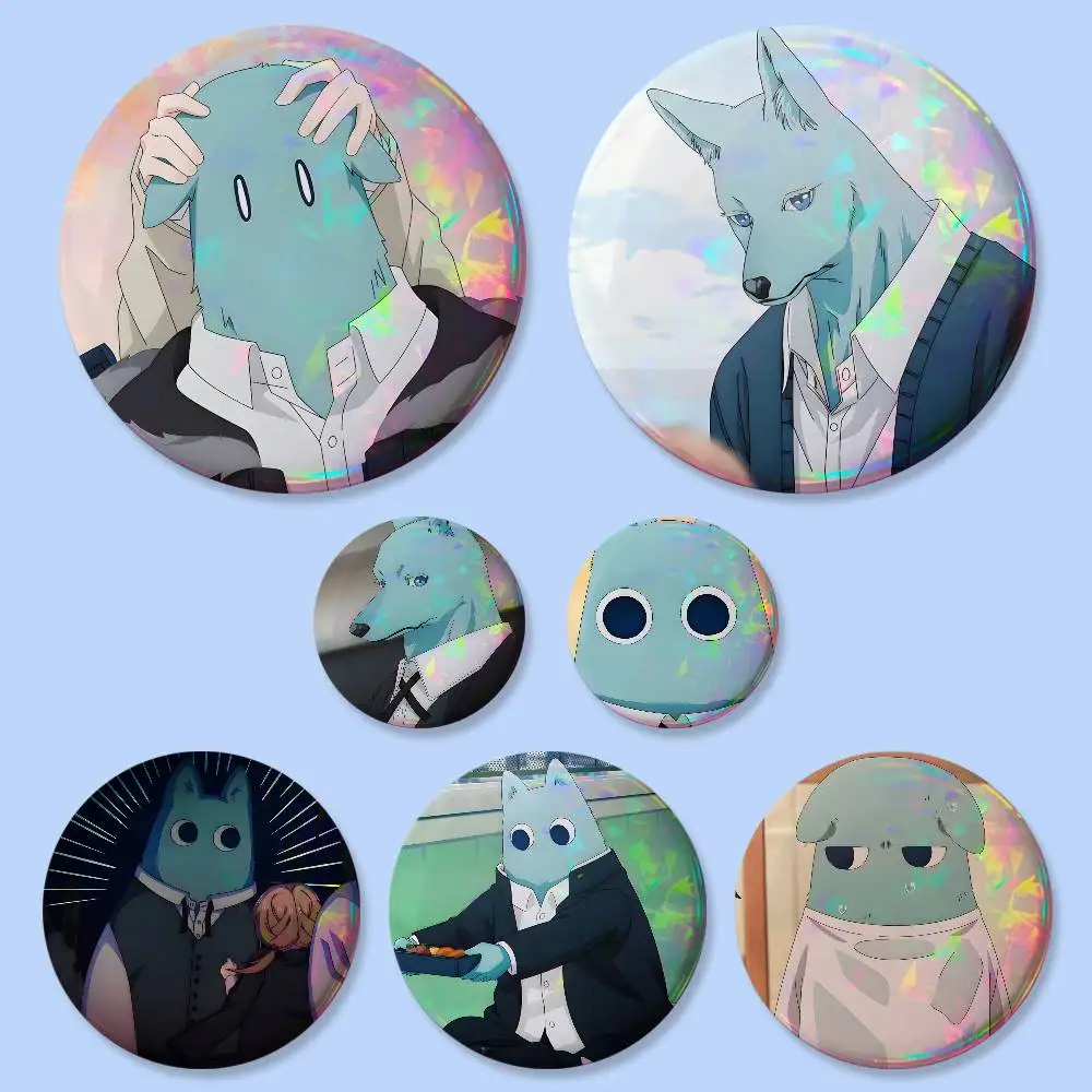 1 Stück Tsunagu Hidaka Anime-Charaktere Abzeichen Button Runde Kreative Anstecknadel Brosche Taschendekoration Zubehör Geschenke für Fans und Freunde