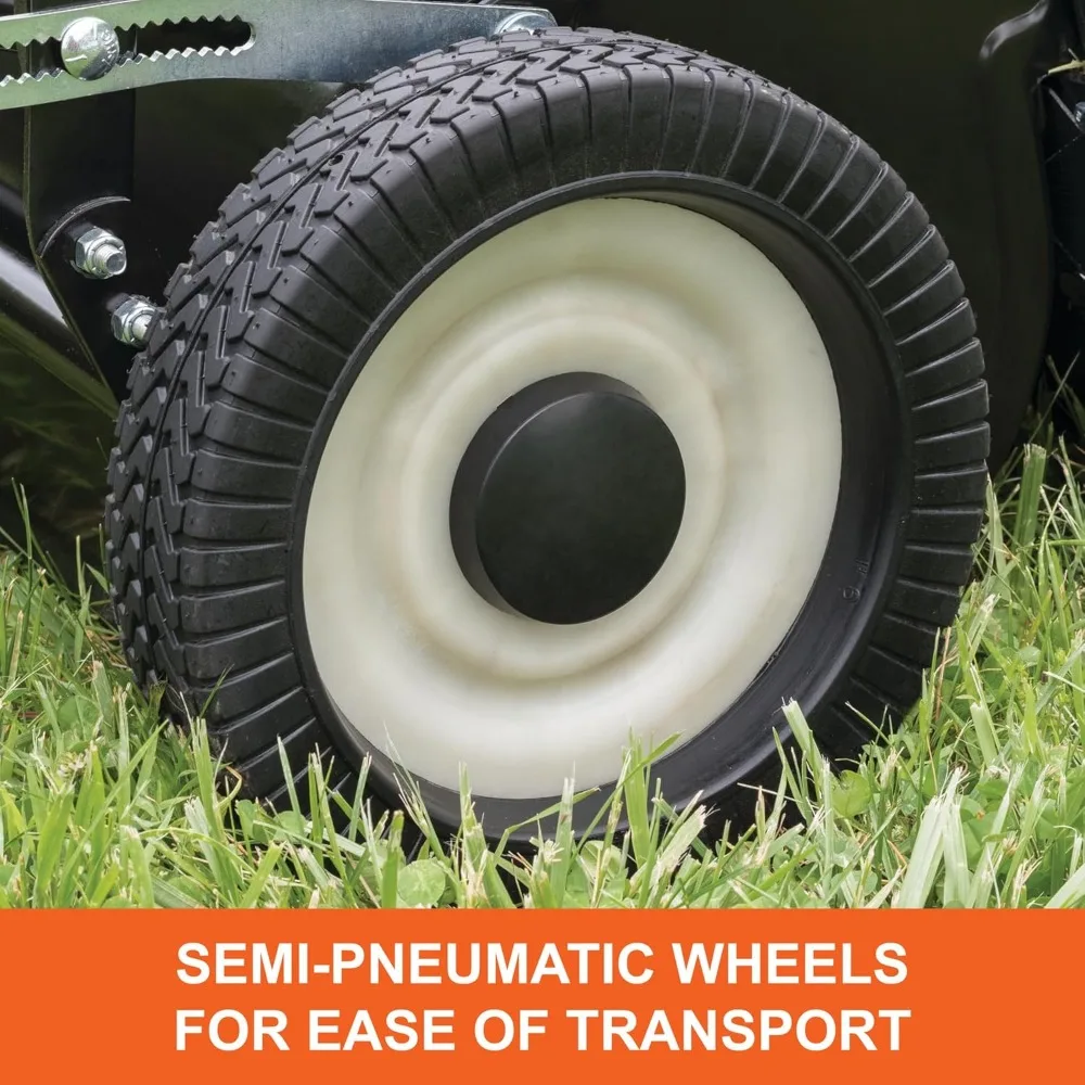 Agri-Fab 45-0546 Spazzatrice per prato da 52 pollici con trampoliera da 26 piedi cubi e altezza spazzola regolabile per foglie e erba Co