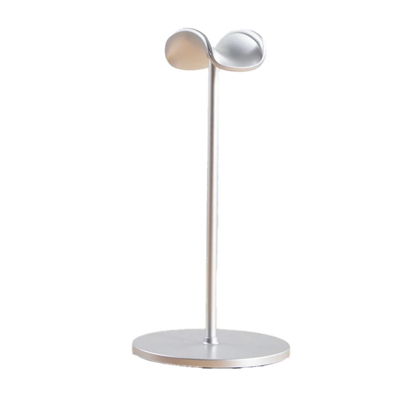 حامل سماعة الرأس أنيق غير قابل للانزلاق لهاتف Max/Beats/Bose/Sennheiser/Audio-Technica/Sony/AKG إلخ فضي متين