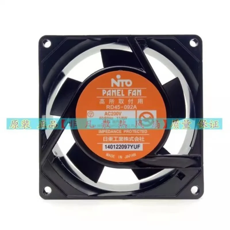 

Y ДЛЯ NTO RD45-092A AC200V 11/9W 9CM Охлаждающий вентилятор с розеткой