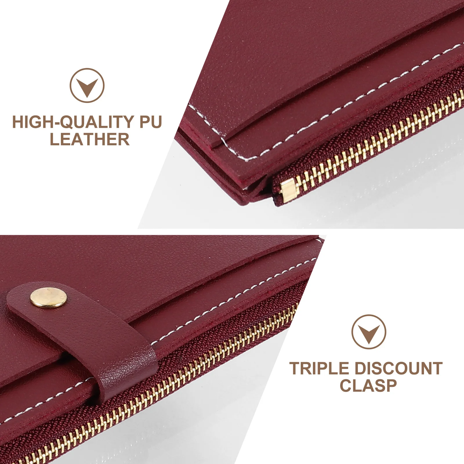 

1Pcs Multi Card Slot Wallet Women Long PU Wallet for Cards Cash Storage Three Fold Coin Purse Fashion Lady Organizer Gift