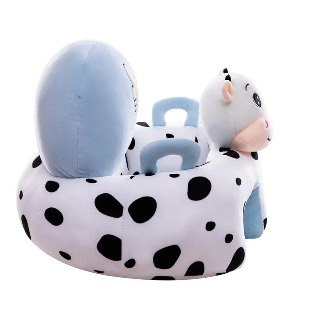 Baby Support Seat Cover Infant Cartoon Animal Plush Learning To Sit Sofa Skin Cushion Sofa Plush Pillow Toy Animal