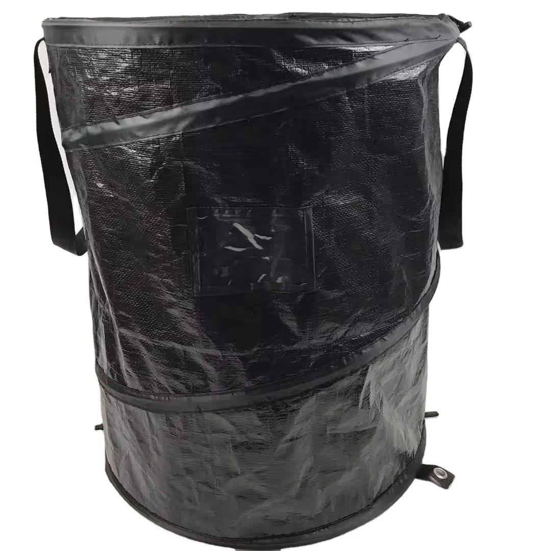 Customized Heavy-Duty PE Garden Bag For Home Outdoor Use Manufacturer's Weed Accessories Tarpaulin Pop-Up Leaf Bag