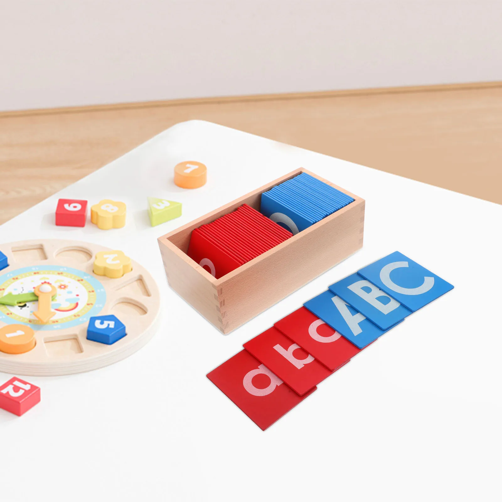 Montessori Wooden Alphabet Board Sandpaper Letters Educational Tools for Preschool Kindergarten Language Development Creative