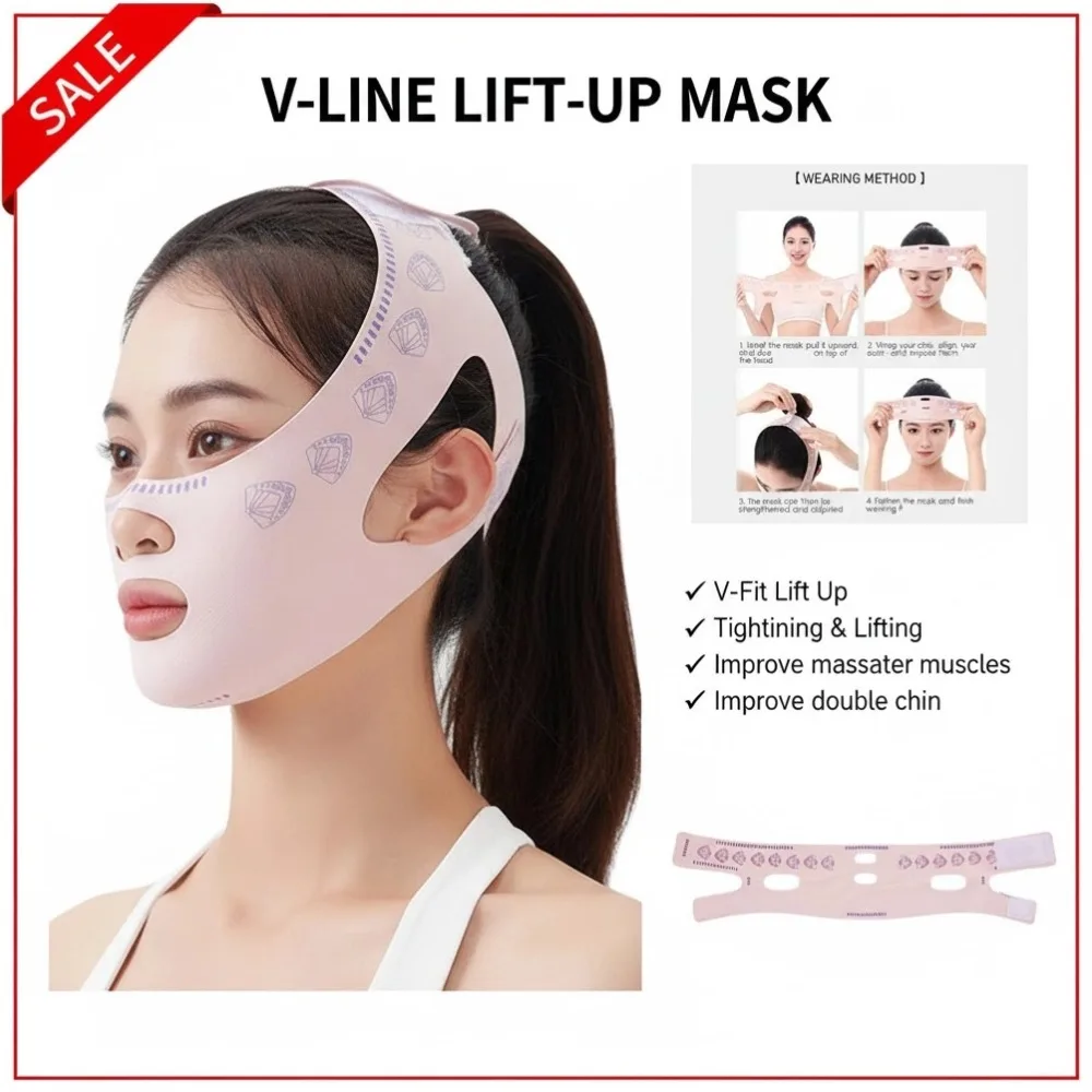 الخامس الوجه تنفس الفرقة الذقن الخد التخسيس ضمادة الخامس المشكل الخامس خط رفع قناع شد الوجه المضادة للتجاعيد حزام #1
