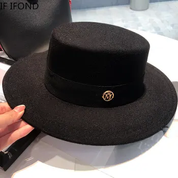 Fedora Hats for Women Fashion Elegant Bowler Dress Caps Panama Church Wedding Ribbon Band…
