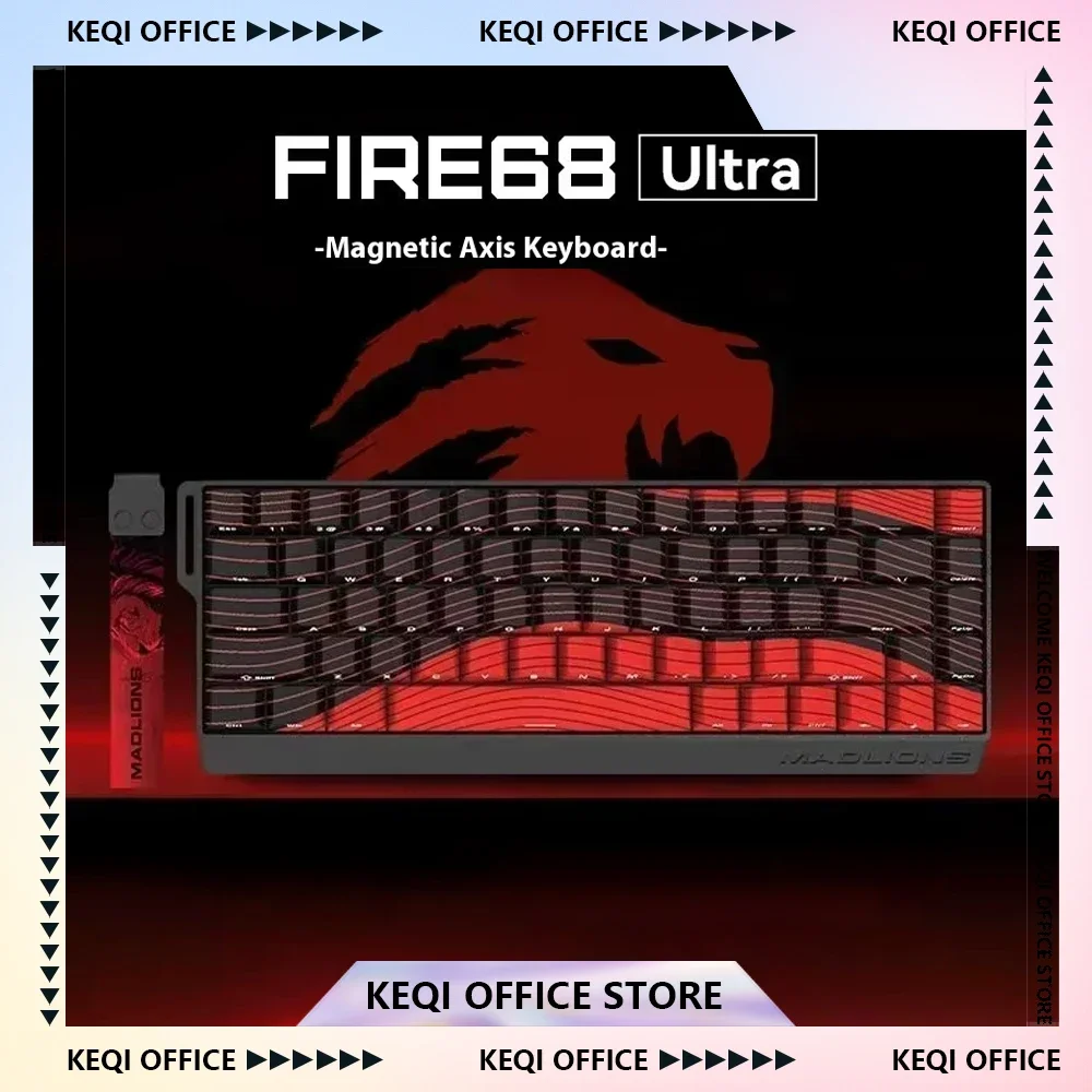 

ATK Vxe MADLIONS Fire68 Ultra Magnetic Axis Keyboard Aluminium Alloy Wired 68key 8KHZ RGB Gaming Mechanical Keyboard PC Gifts