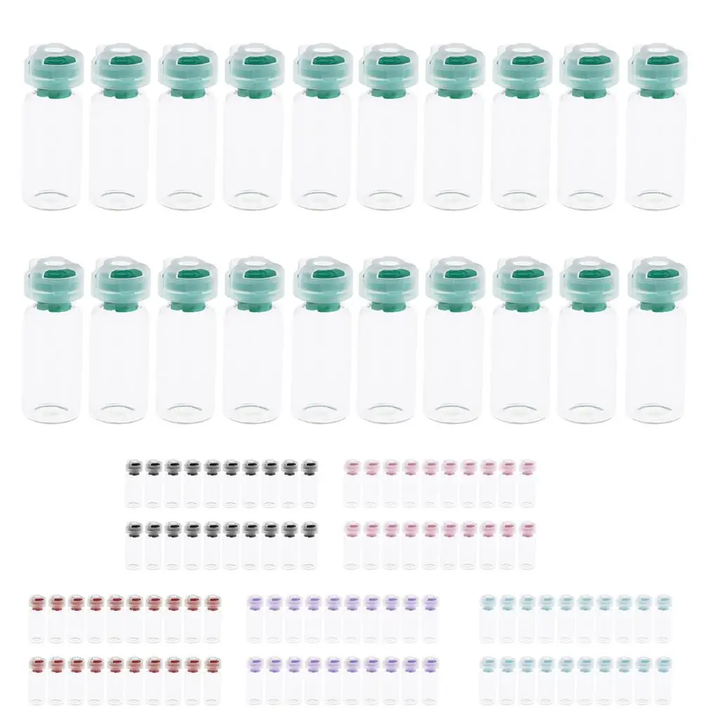 20-гранные прозрачные стеклянные флаконы с пластиковой крышкой для эфирных масел, ароматизаторов,