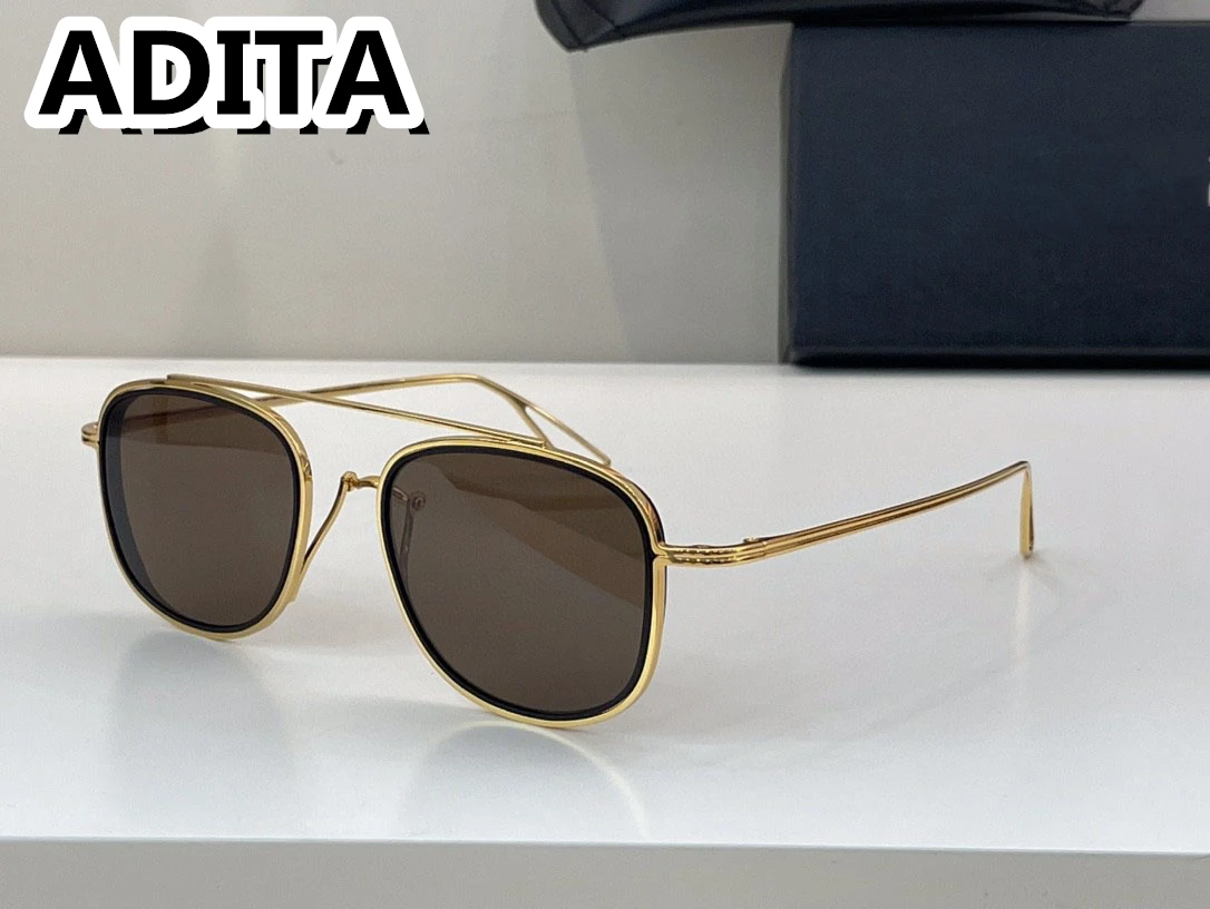 

ADITA DTX-118 SIZE 49-20-145 Top High Quality Sunglasses for Men Titanium Style Fashion Design Sunglasses for Womens with box