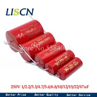 2 uds 1 ~ 47UF altavoz divisor de frecuencia, condensador MKP infinito de alta frecuencia, 2,2/3,3/4,7/6,8/10UF250V