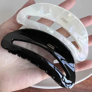 مخلب شعر كبير الحجم للنساء والفتيات ، قبضة شعر حمراء ، مشبك شعر ، إكسسوارات شعر ، أسيتات