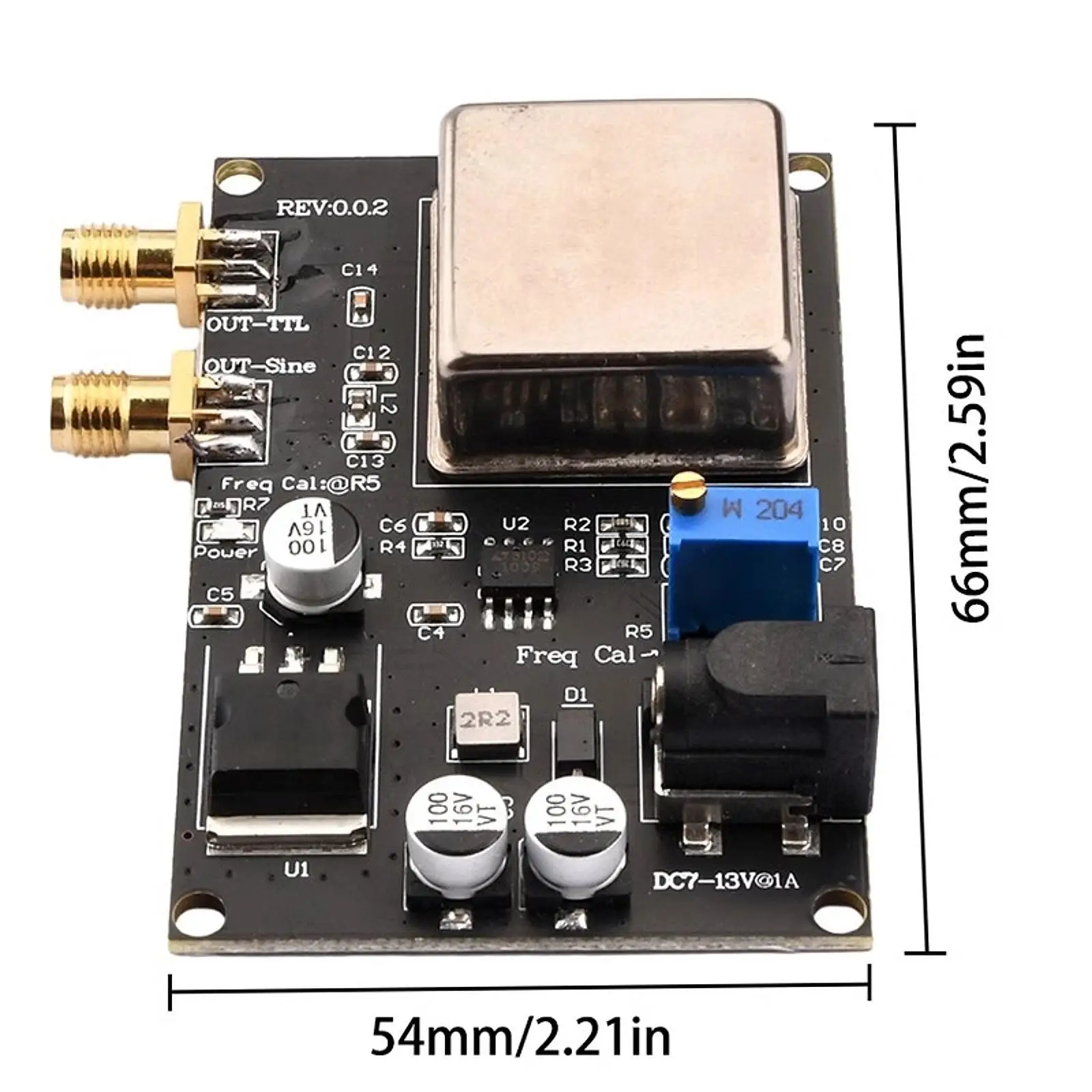 10mhz OCXO Frequency Source Module Constant Temperature Board for Frequency Counter and Sound System Calibration