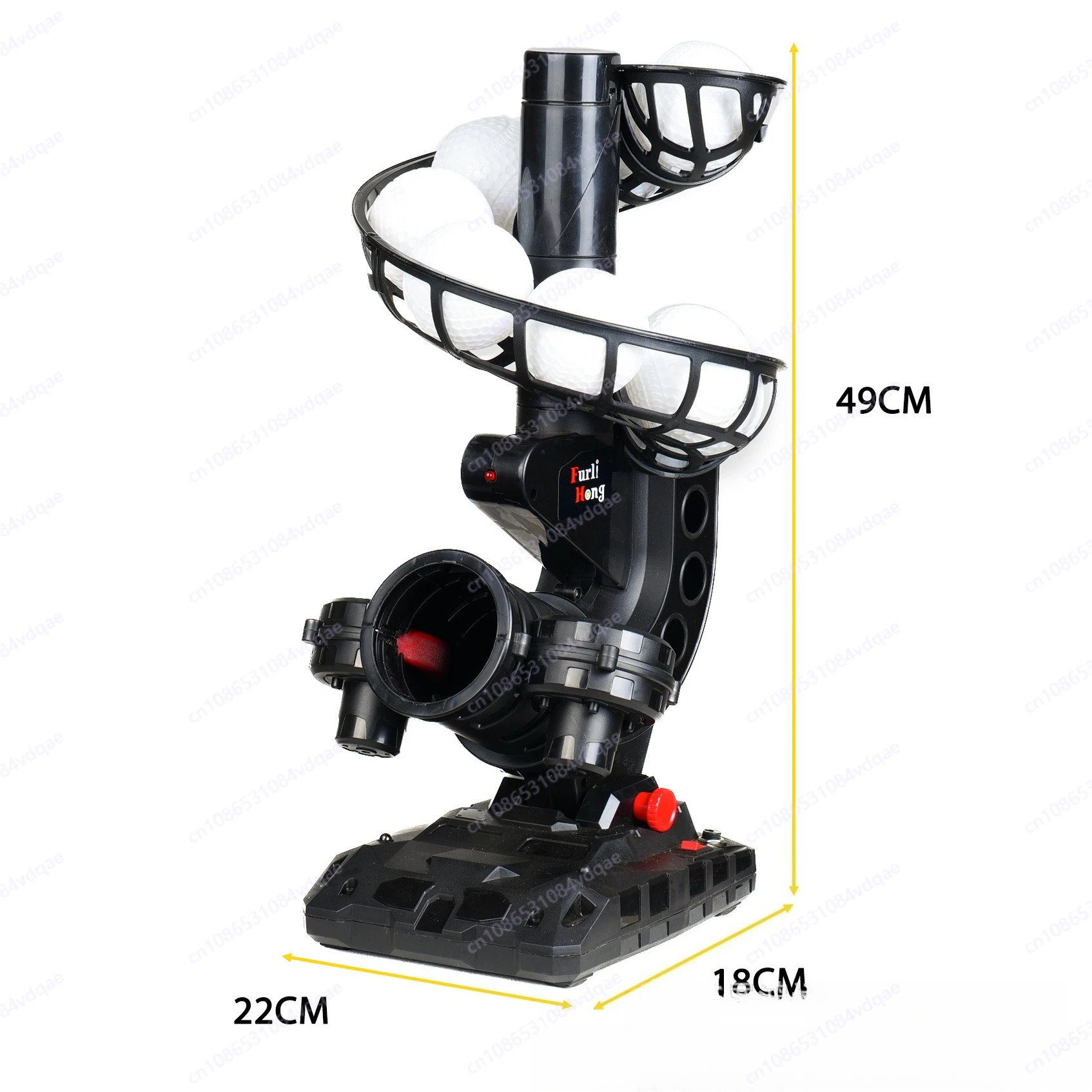 388BH automatic baseball service machine, pitching and batting training, variable speed ball delivery