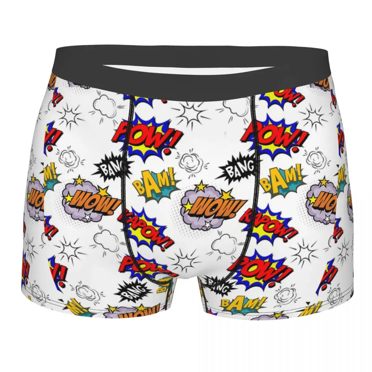 Retro Pattern Man's Boxer Briefs Underwear Comic Book Lover Highly Breathable High Quality Birthday Gifts