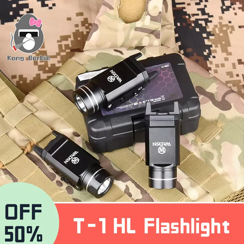 

Tactical TR 1 HL Pistol Hanging Light Strobe Metal 800 Lumens CNC Powerful Flashlight For Glock 17 19 X300 X400 Hunting Airsoft