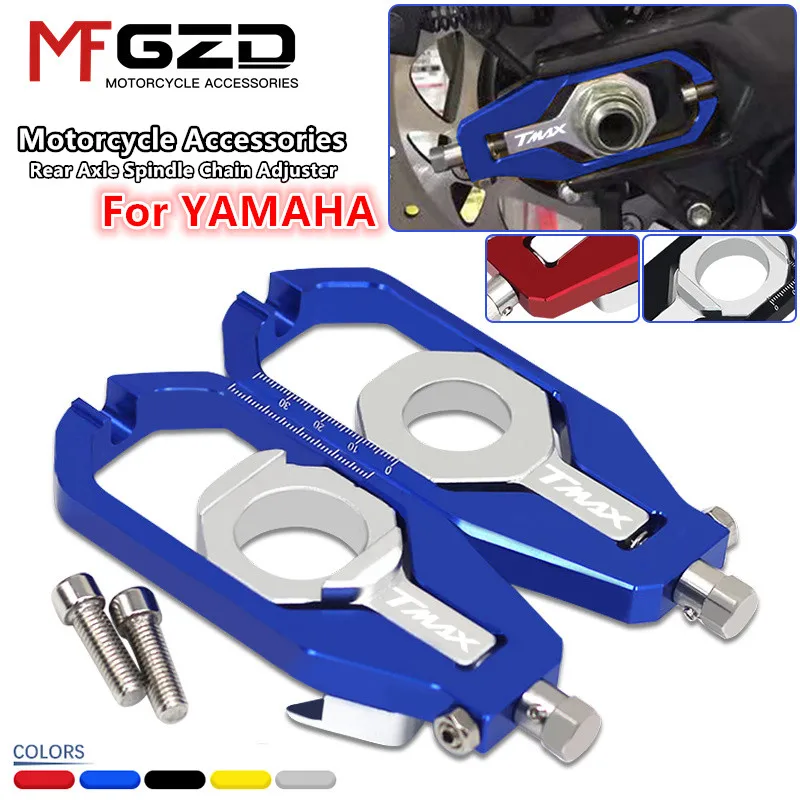 

New For TMAX 530 2017-2019 TMAX 560 2020-2024 Motorcycle CNC Rear Wheel Axle Blocks Chain Adjusters Tensioners tmax530 tmax560