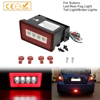 Luz antiniebla trasera para Subaru WRX STI, LED roja, estilo F1, tercera lámpara trasera de freno, 2011-2021