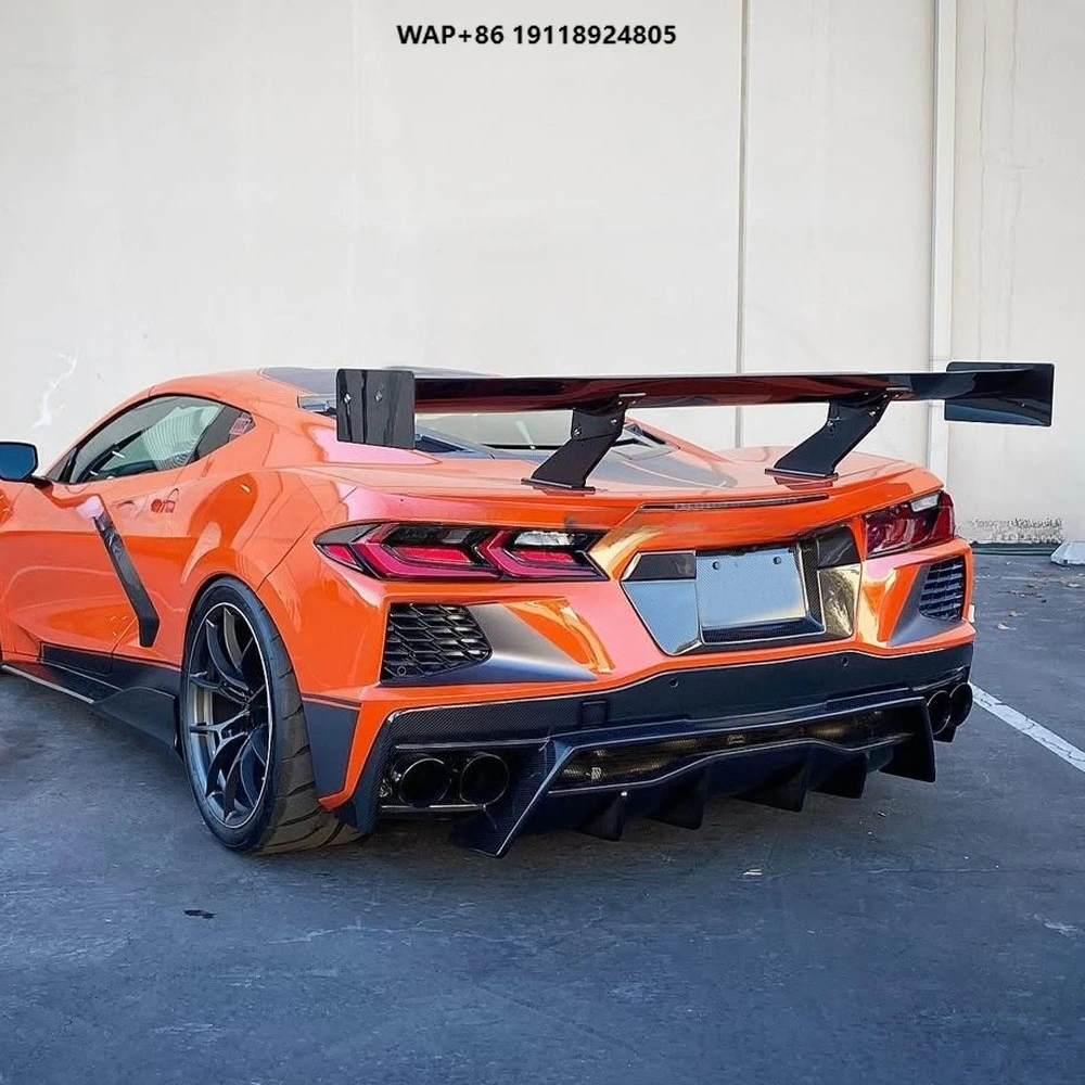 

Real Carbon Fiber APR Style Rear Wing for Corvette C8 Z51 Z06 Rear Spoiler High Wing