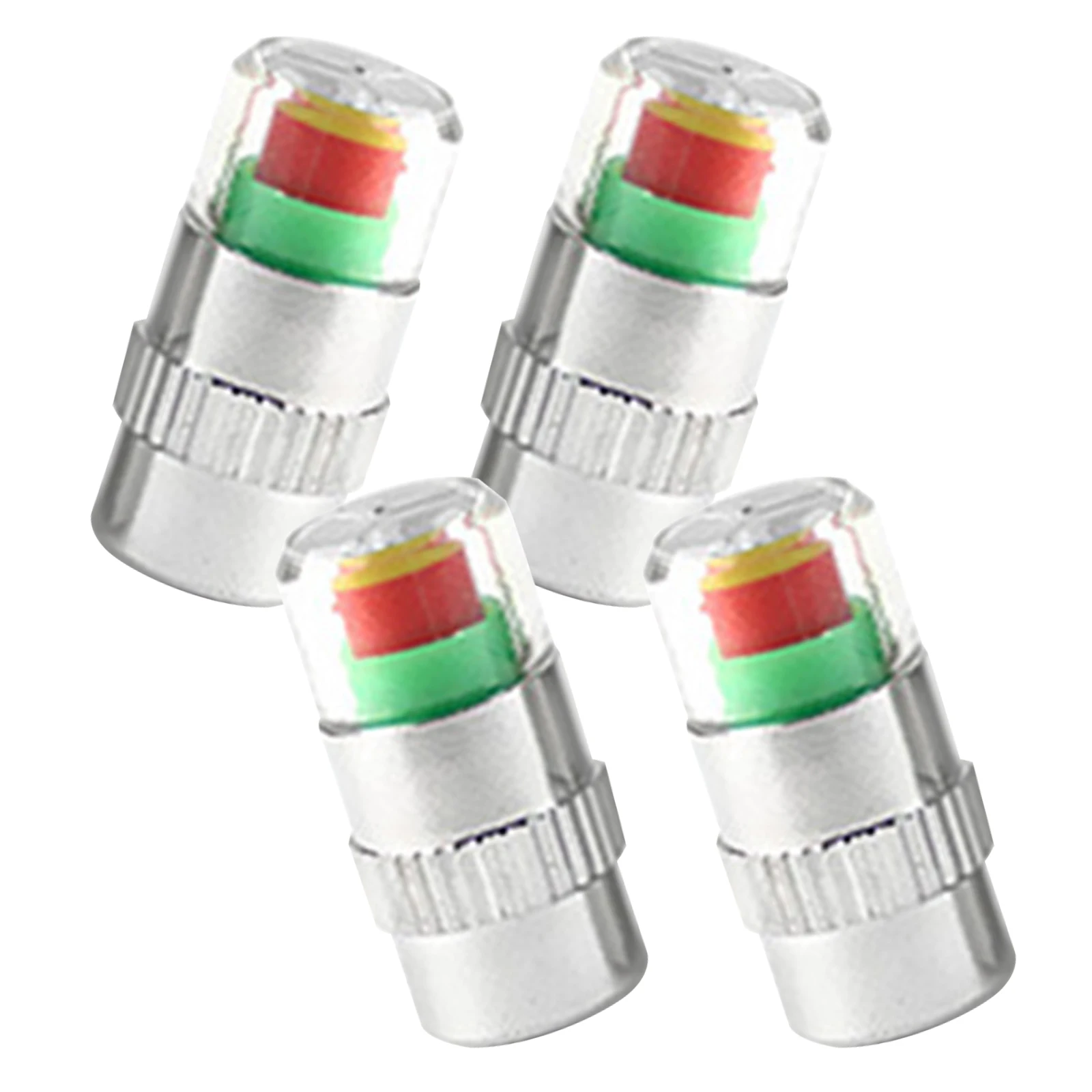 

4Pcs Car Tire Pressure Monitor Stem Caps Sensor Indicator Tire Pressure Alert Compatible with Cars Trucks Motorcycles