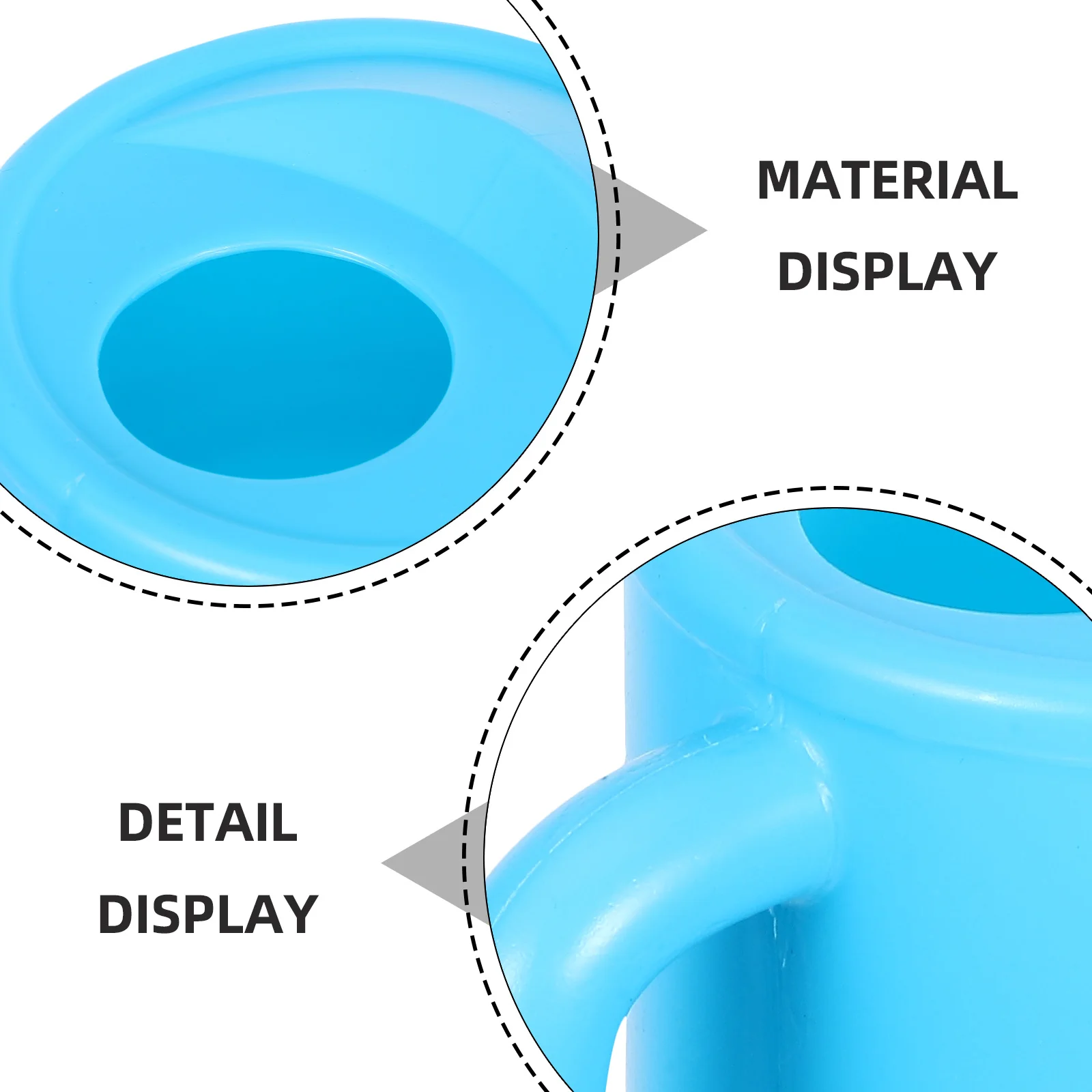 أطفال حديقة مسقاة الأزرق المحمولة البلاستيك اناء للزهور للأطفال في الهواء الطلق الرمال الشاطئ داخلي النبات البخاخ أداة حديقة صغيرة #3