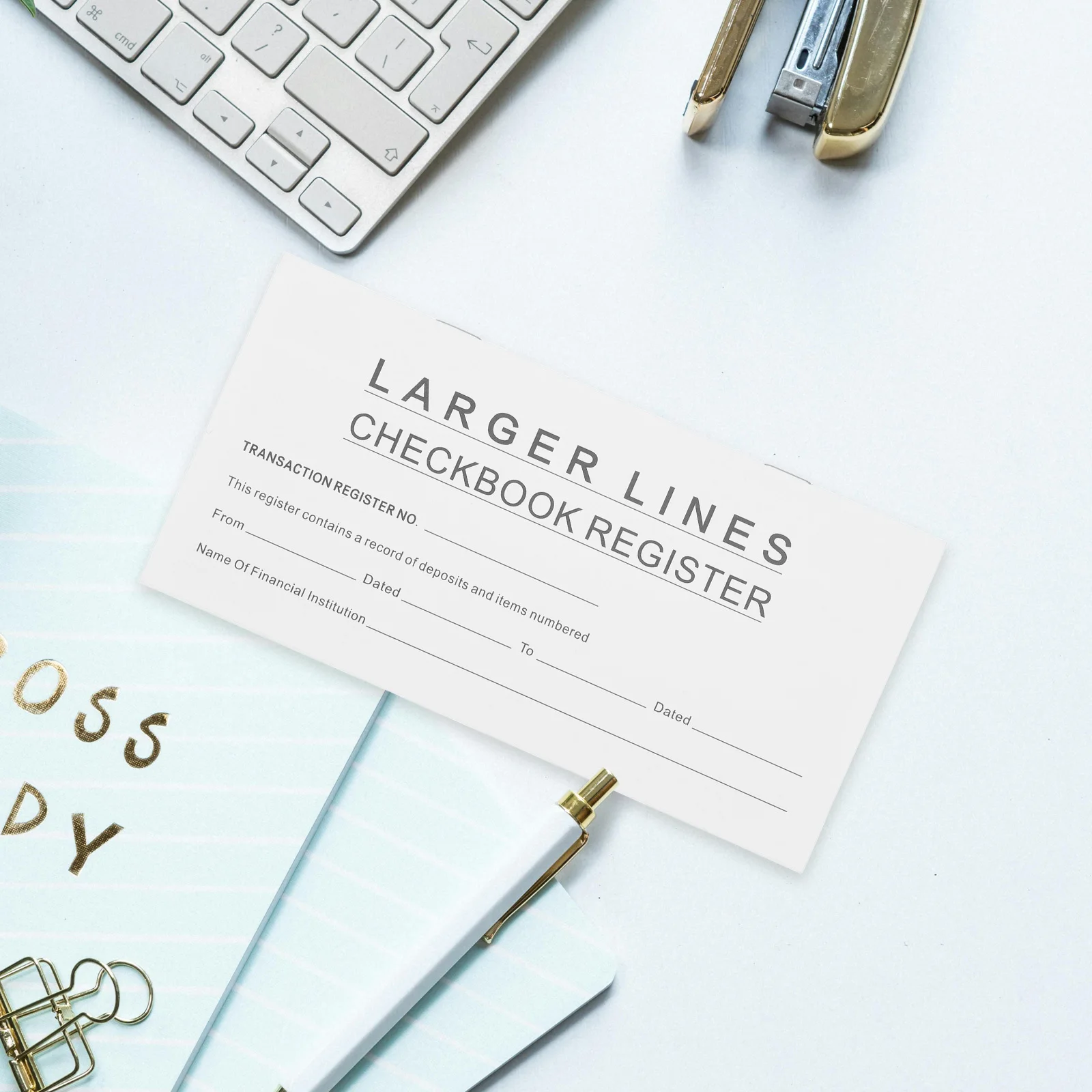 

12Pcs Check Registers for Personal Checkbook Clear Ledger Book Easy Track Checking Bank Savings Account Transactions