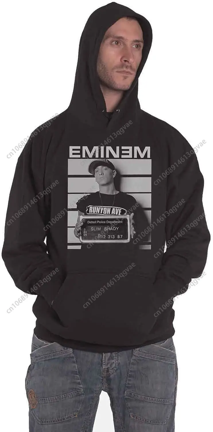 

Rockoff Trade Men's Eminem Arrest Hooded Sweatshirt Large Black