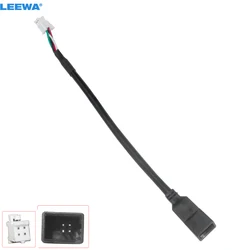 LEEWA Car Audio Radio 4Pin Conector Changer Port USB Adapter for Suzuki Vitera Alivio USB Cable Transfer #CA6705