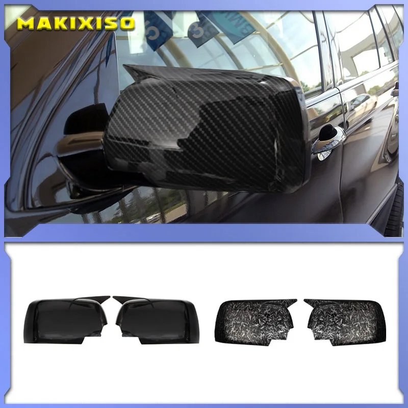 

Fit for BMW X5 E53 1999 2000 2001 2002 2003 2004 2005 2006 Glossy Black Rear View Mirror Cap Cover Left Right Side