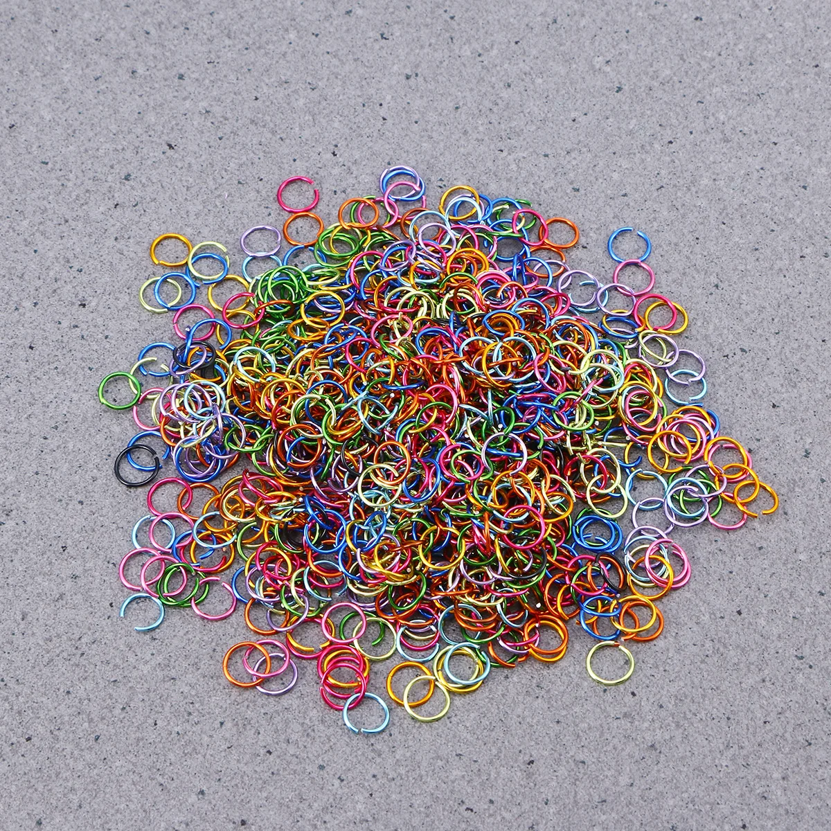 

3200Pcs Colorful Aluminum Jump Rings DIY Jewelry Accessories Connecting Open Wire Rings for Bracelets Earrings Necklaces