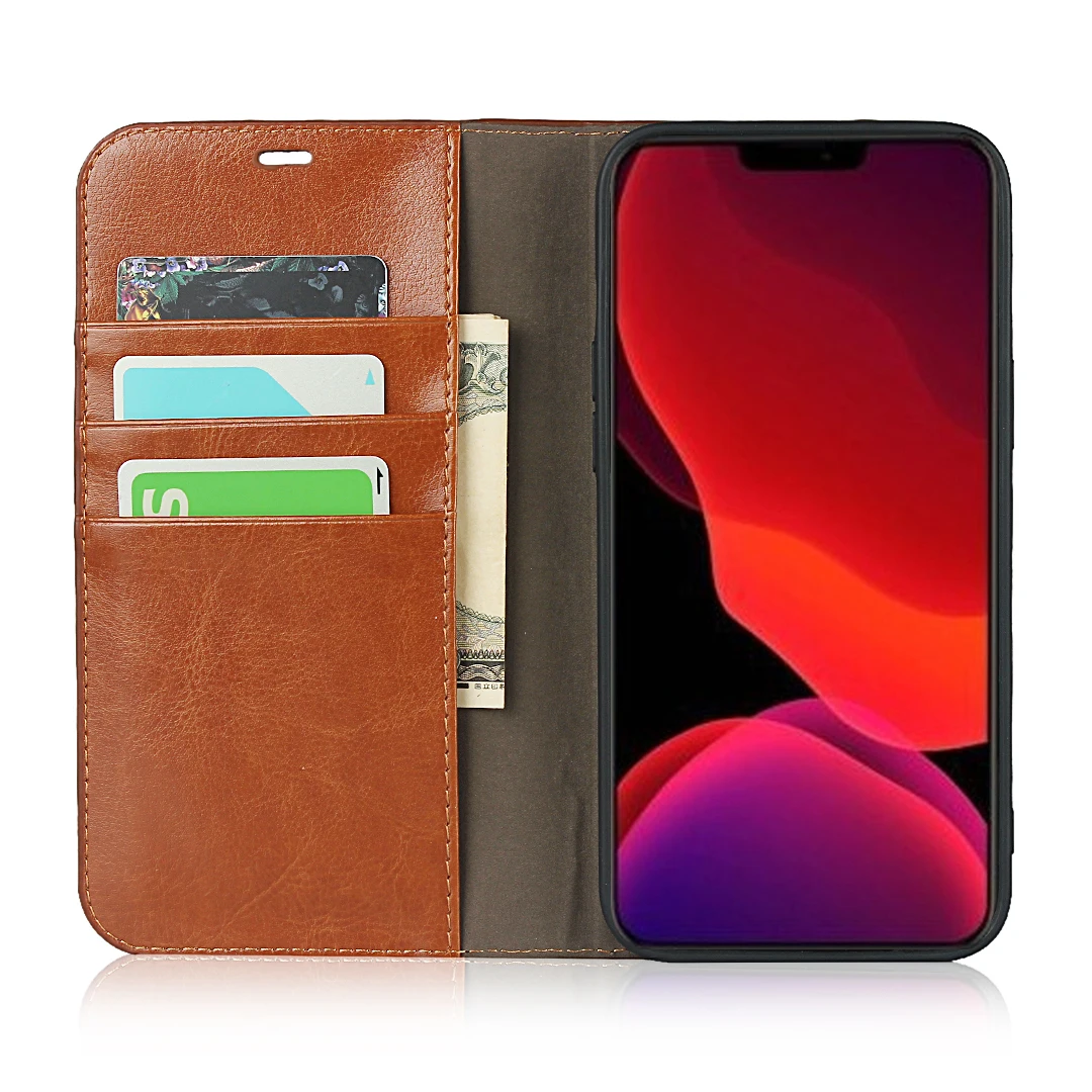 Premium Leather Case for iPhone 11 12 Mini Pro Max 5 5s SE 2020 6 7 8 6s Plus Xs Max XR X Wallet Cover Case card holder cowhide