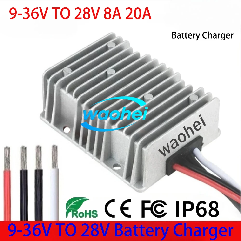 

9-36V 24V to 28V 8A 20A Boost Buck Converter DC DC Charger used for 24V Lithium Lead-acid Battery Charger Dual-battery System